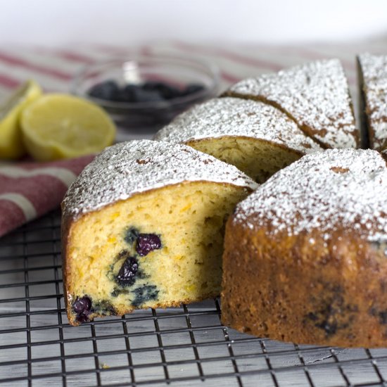 Lemon Blueberry Yogurt Cake