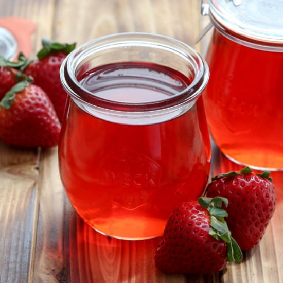 Strawberry simple syrup