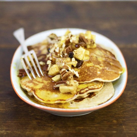 Gluten-Free Apple & Pecan Pancakes