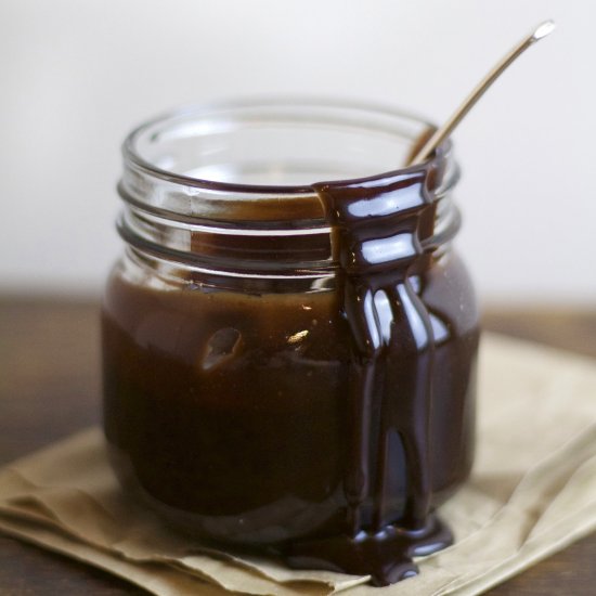 Hot Salted Chocolate Fudge Sauce