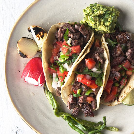 Carne Asada Tacos Mexican Style