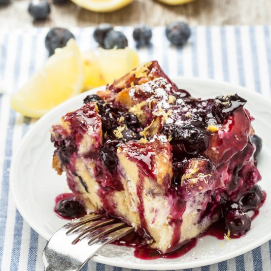 Blueberry Lemon French Toast Bake