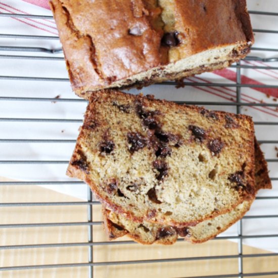 Milk Chocolate Chip Banana Bread