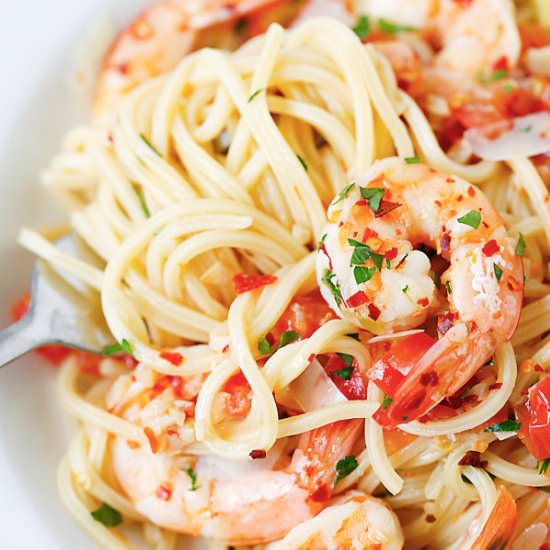 Spicy Shrimp Pasta