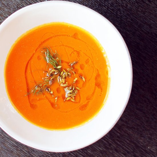 Tomato-Fennel Soup with Absinthe