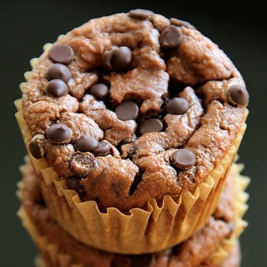 Chocolate Greek Yogurt Muffins