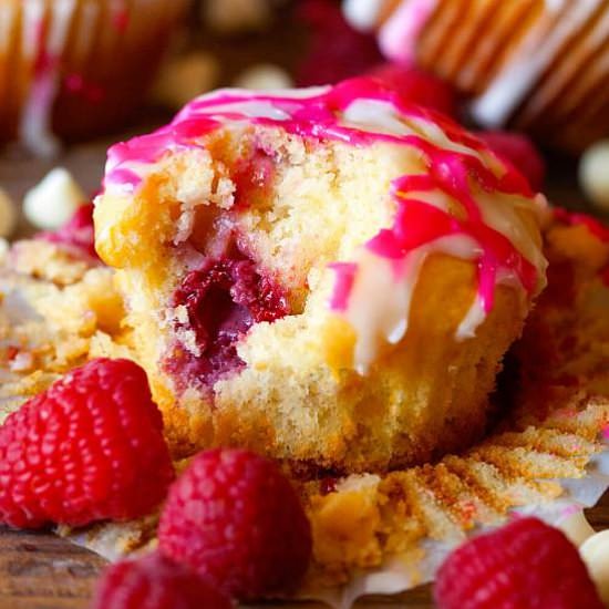 White Chocolate Raspberry Muffins