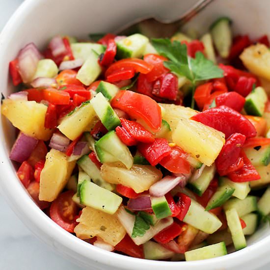 Pineapple & Piquillo Peppers Salsa