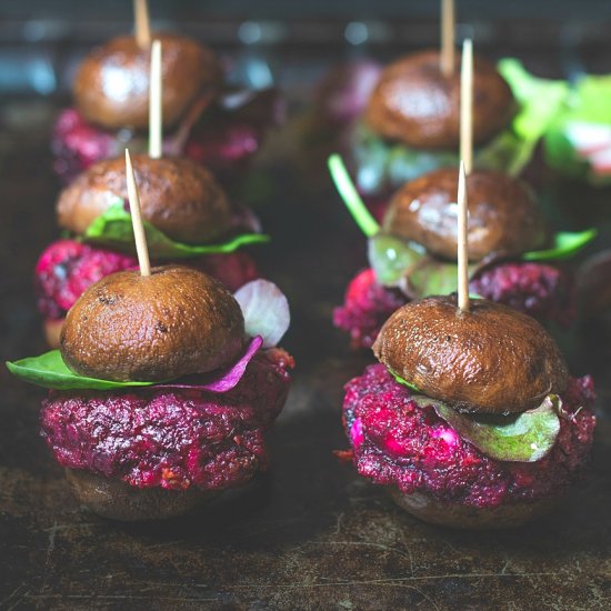 Beetroot & Feta Cheese Burgers