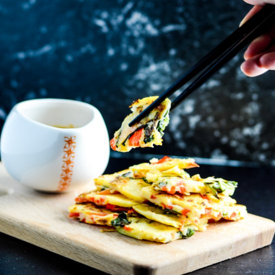 Korean Pancake with Capsicum