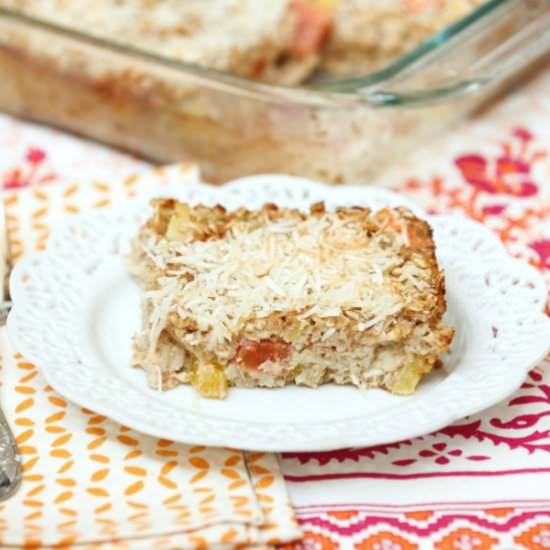 Pina Colada Baked Oatmeal