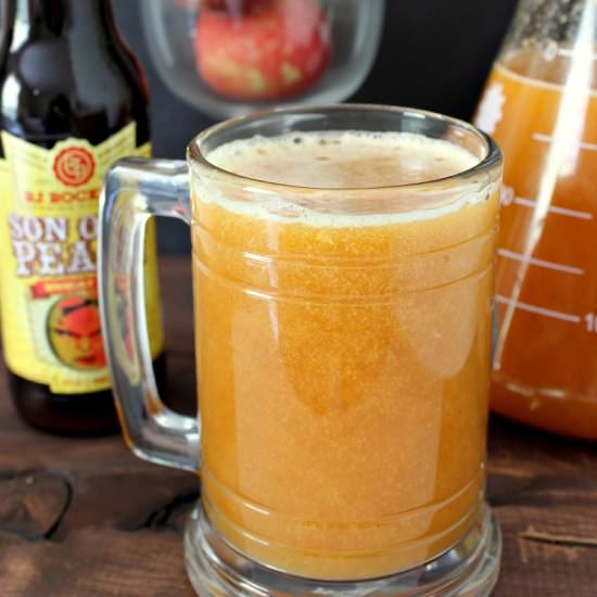 Peach Beermosa Beer Cocktail