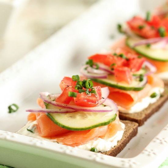 Smoked Salmon Canapes