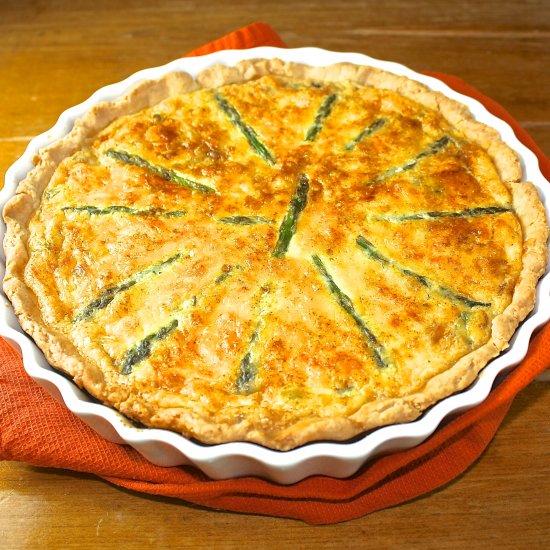 Asparagus and Onion Quiche