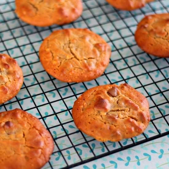 Peanut Butter and Choc Chip Cookies