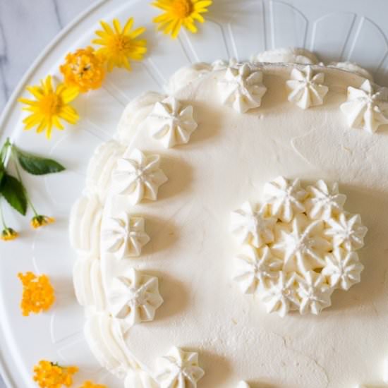 Lemon Pisco Sour Cake