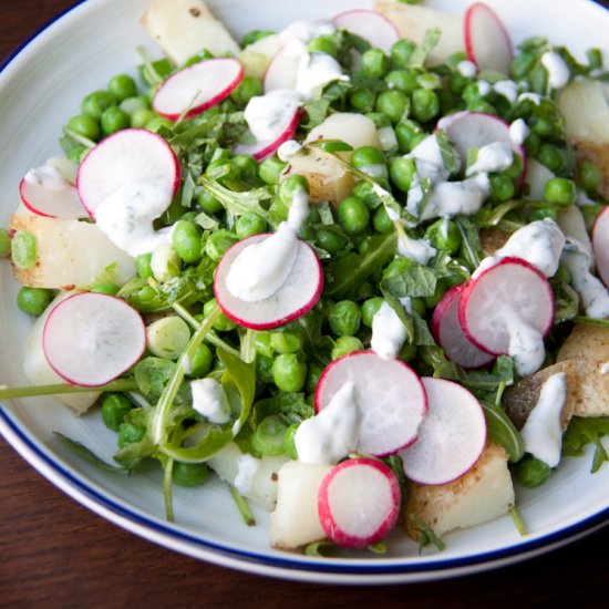 Warm Pea and Mint Salad