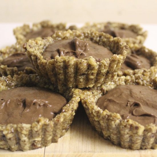 Chocolate Banana and Coconut Tarts