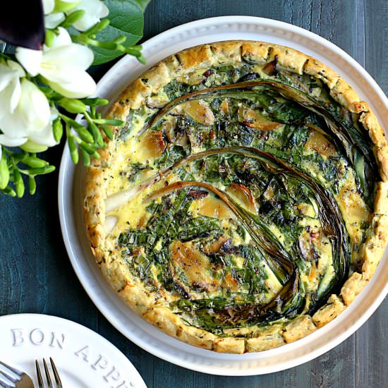 Ramp and Mushroom Quiche