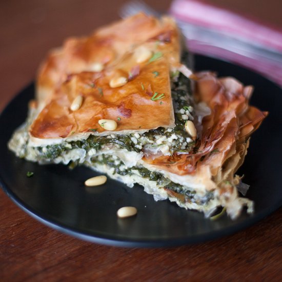 Veganakopita (Vegan Spanakopita)