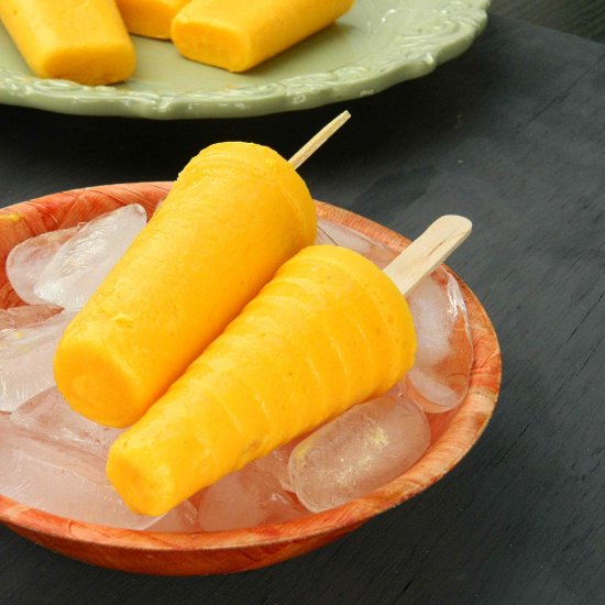 Mango Yogurt Popsicle