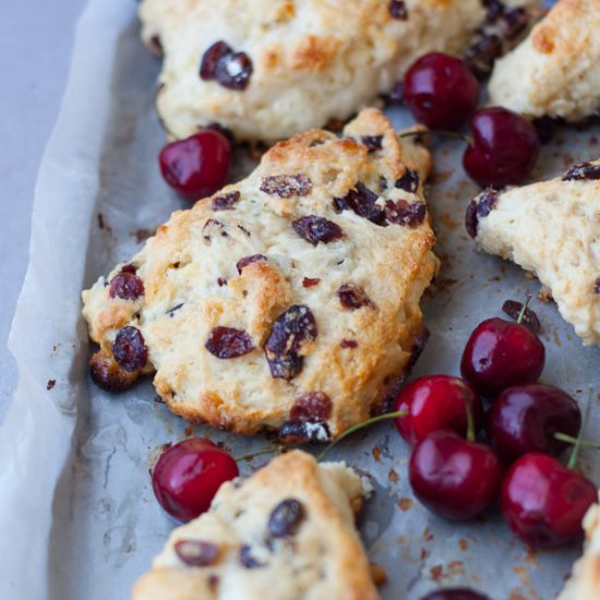 White Chocolate Cranberry Scones