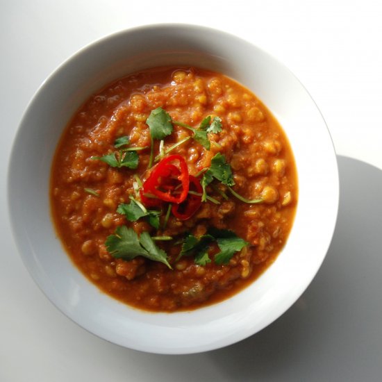 Lentil & Coconut Curry Soup