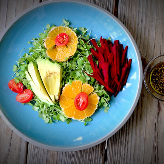 Mustard Micro Greens Salad