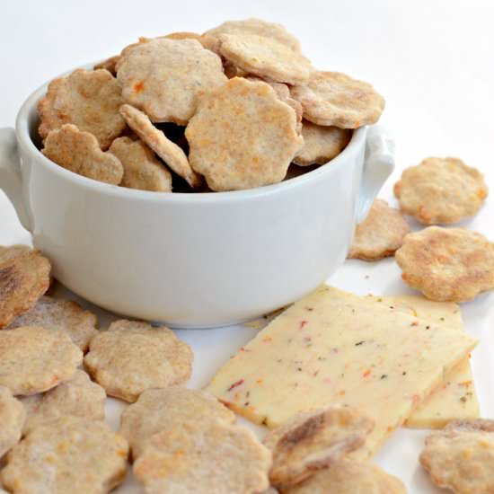 Tomato Basil Cheese Crackers