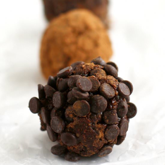 Dried Plum Chocolate Truffles