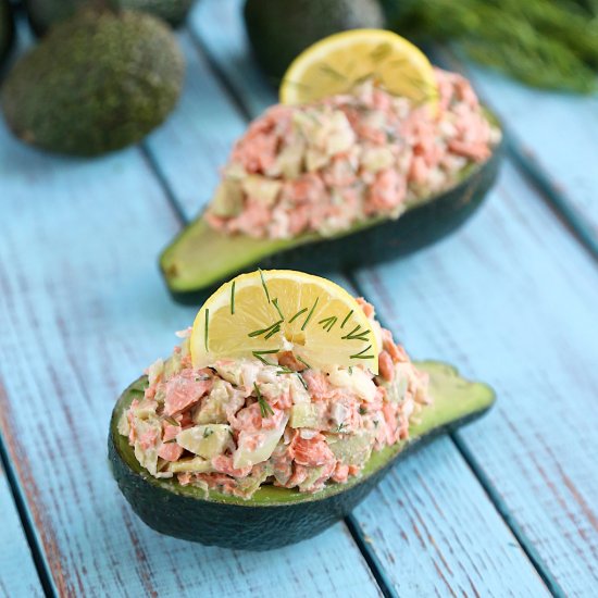 Salmon Stuffed Avocado