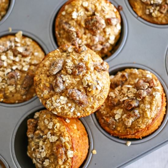 Oatmeal Date Protein Muffins