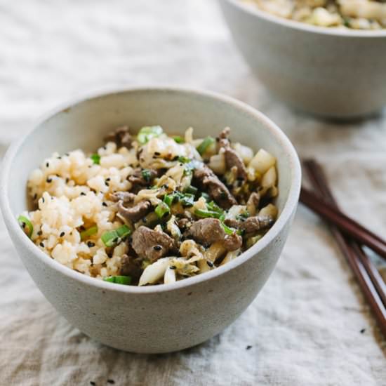 Sirloin and Napa Stir-Fry