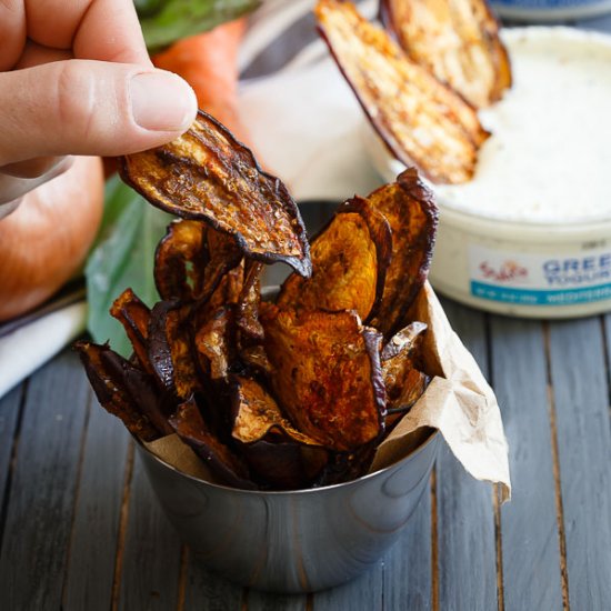 Mediterranean Eggplant Chips