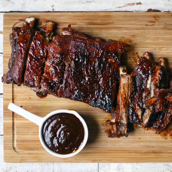 Pomegranate Molasses BBQ Ribs