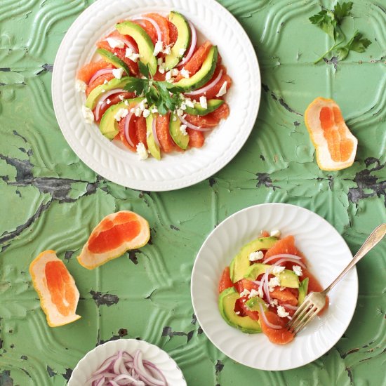 Grapefruit Avocado Salad