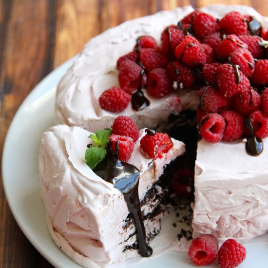 Chocolate Raspberry Icebox Cake