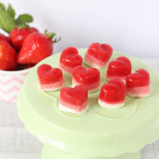 Strawberry Frozen Yogurt Bites