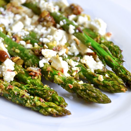 Roasted Asparagus with Feta