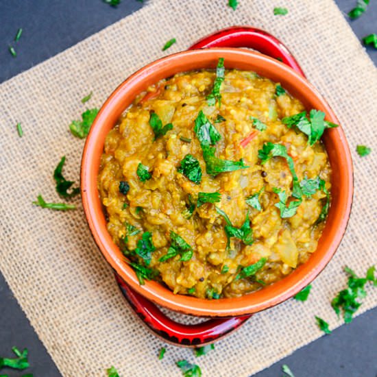 Roasted Smoked Eggplant Curry