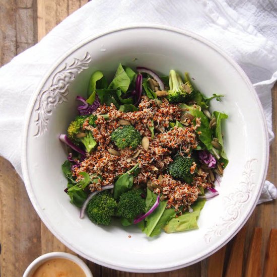 Hippie Salad with Sprouted Amaranth