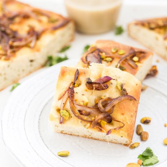 Focaccia with Caramelized Onions