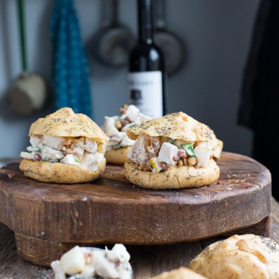 Candied Walnut & Pear Chicken Salad