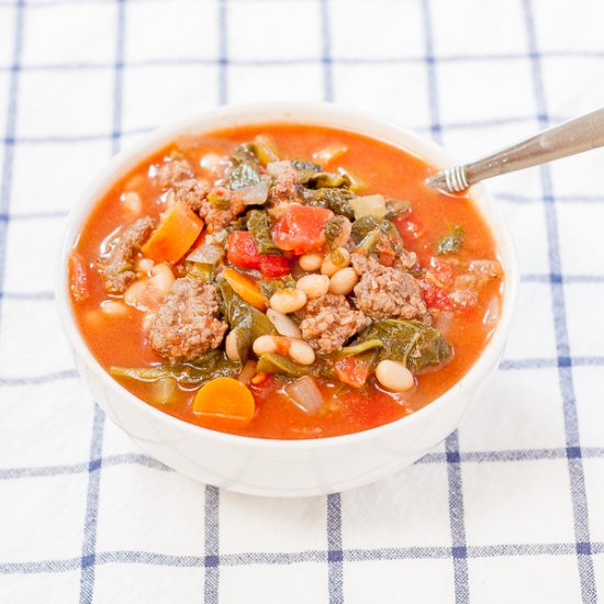 Hearty Tomato Basil Beef Stew