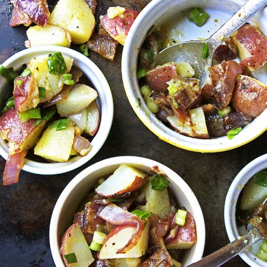 Warm Rustic Potato Salad