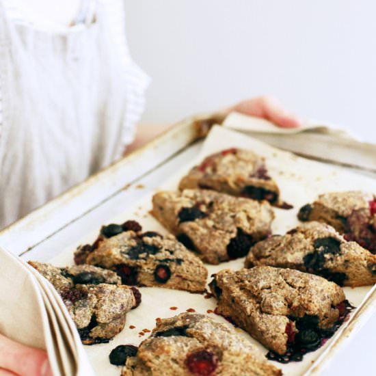 Rye, Spelt & Berry Scones