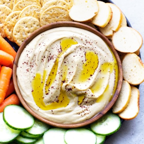 Roasted Garlic + Feta Cheese Hummus