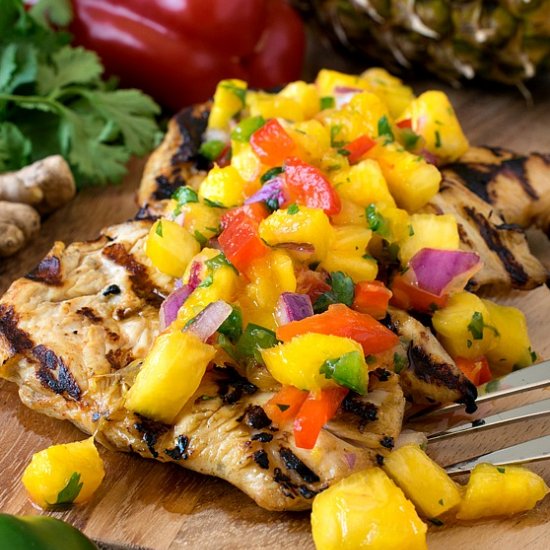 Grilled Chicken Tropical Salsa