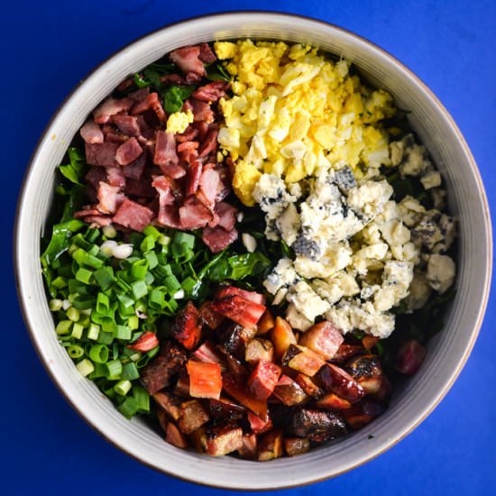 Spinach Beet Bacon Blu Cheese Salad