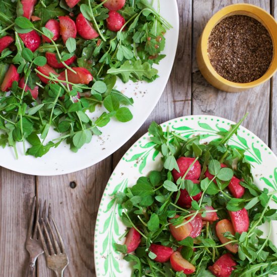 Ghee Poached Radish Salad